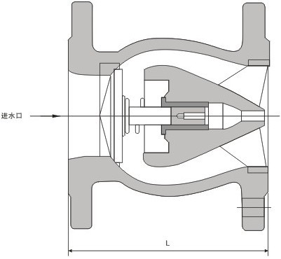 靜音止回閥結構圖